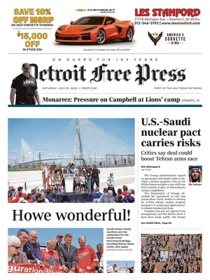 Prima Pagina "Detroit Free Press"