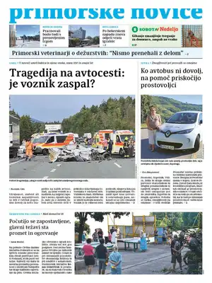 Prima Pagina "Primorske Novice"