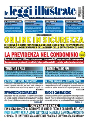 Prima Pagina "Le Leggi Illustrate"