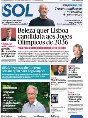 Prima Pagina "Nascer do SOL"