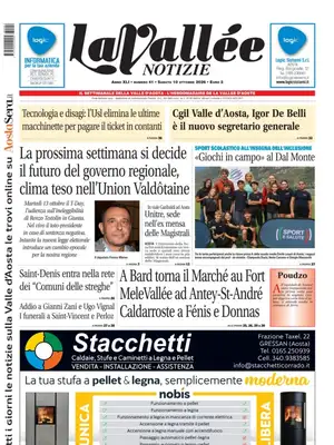 Prima Pagina "La Vallée Notizie"