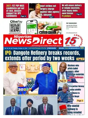 Prima Pagina "Nigerian NewsDirect"