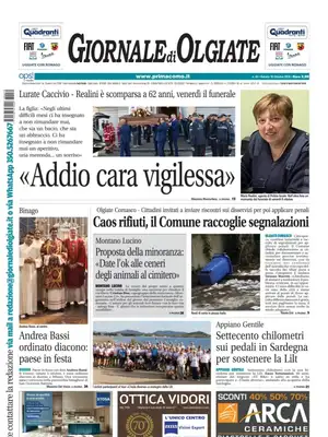Prima Pagina "Giornale di Olgiate"