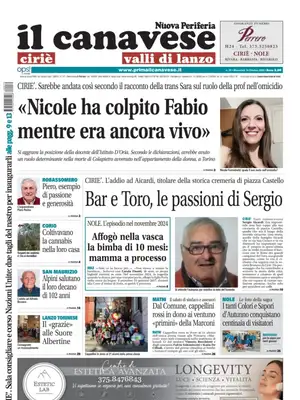 Prima Pagina "Il Canavese | Ciriè e Valli di Lanzo"
