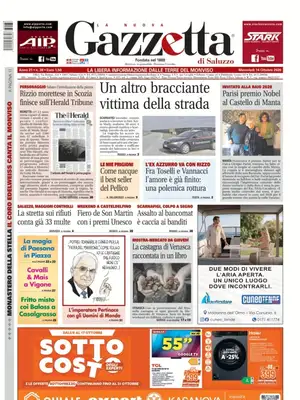 Prima Pagina "La Nuova Gazzetta di Saluzzo"