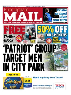 Prima Pagina "Birmingham Mail"