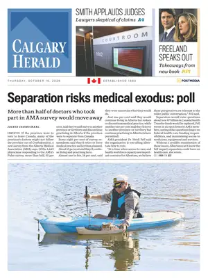 Prima Pagina "Calgary Herald"