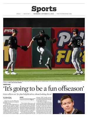 Prima Pagina "Chicago Tribune SPORTS"