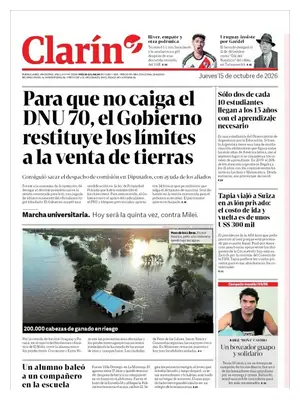 Prima Pagina "Clarín"