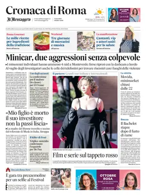 Prima Pagina "Cronaca di Roma | Il Messaggero"