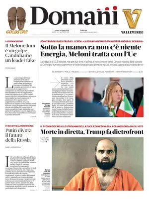 Prima Pagina "Domani"