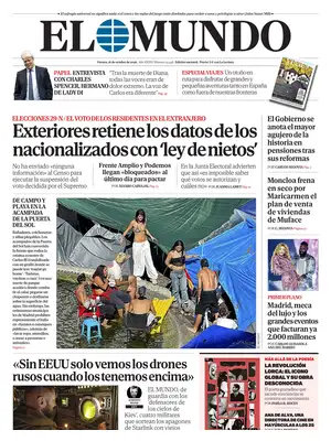 Prima Pagina "El Mundo"