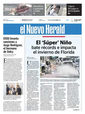 Prima Pagina "El Nuevo Herald"