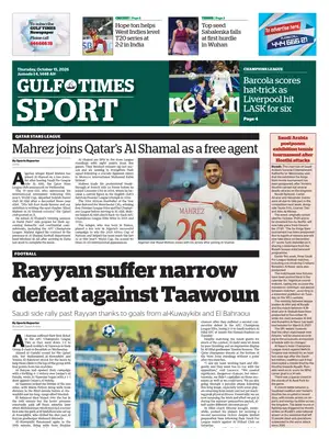 Prima Pagina "Gulf Times Sport"