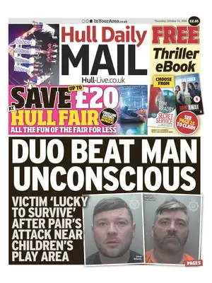 Prima Pagina "Hull Daily Mail"