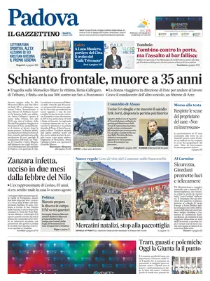 Prima Pagina "Il Gazzettino | Padova"