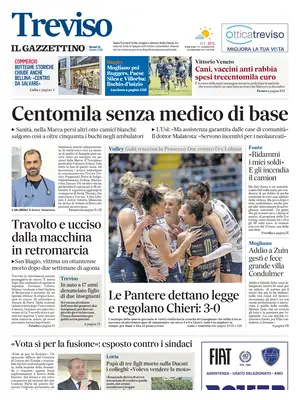 Prima Pagina "Il Gazzettino | Treviso"
