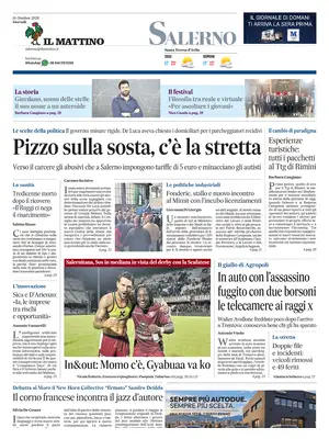 Prima Pagina "Il Mattino | Salerno"