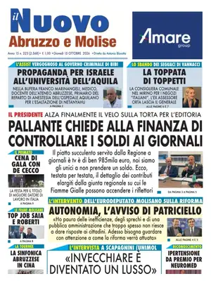 Prima Pagina "Il Nuovo Abruzzo e Molise"