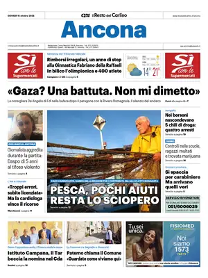 Prima Pagina "Il Resto del Carlino | Ancona"