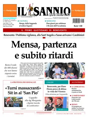 Prima Pagina "Il Sannio Quotidiano"