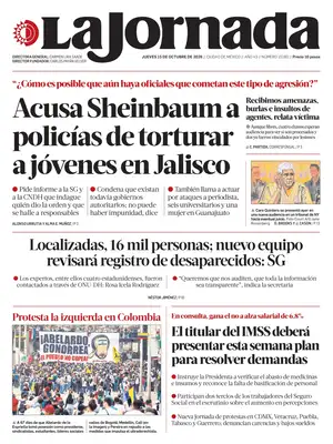 Prima Pagina "La Jornada"