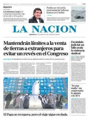 Prima Pagina "La Nación"