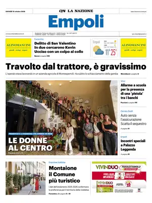 Prima Pagina "La Nazione | Empoli"