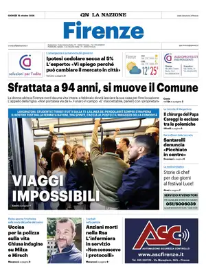 Prima Pagina "La Nazione | Firenze"