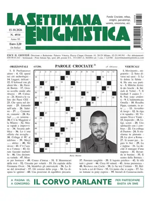 Prima Pagina "La Settimana Enigmistica"