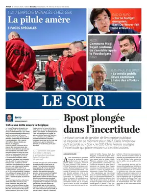 Prima Pagina "Le Soir"