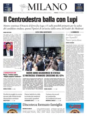 Prima Pagina "Libero | Milano"