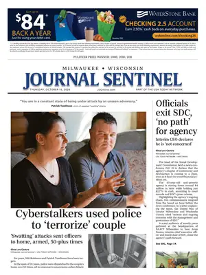 Prima Pagina "Milwaukee Journal Sentinel"