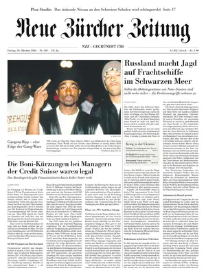 Prima Pagina "NZZ | Neue Zürcher Zeitung"