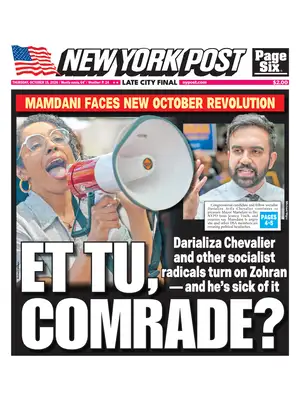Prima Pagina "New York Post"