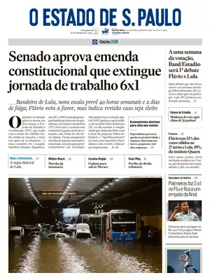 Prima Pagina "O Estado de S. Paulo"