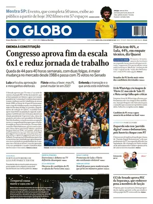 Prima Pagina "O Globo"