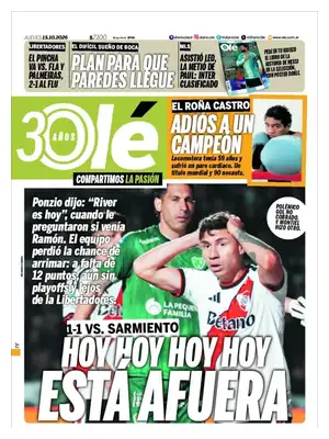 Prima Pagina "Olé"