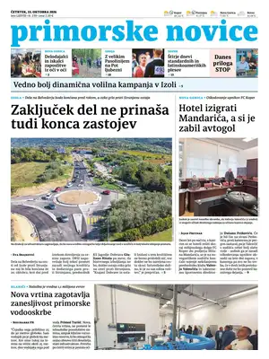 Prima Pagina "Primorske Novice"