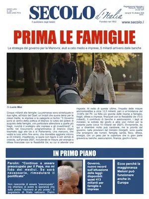Prima Pagina "Secolo d'Italia"