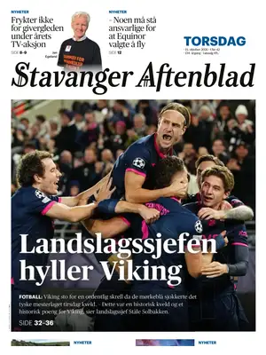 Prima Pagina "Stavanger Aftenblad"