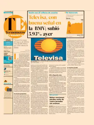 Prima Pagina "Termómetro Económico (El Economista)"