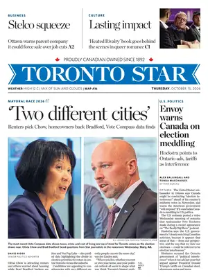 Prima Pagina "Toronto Star"