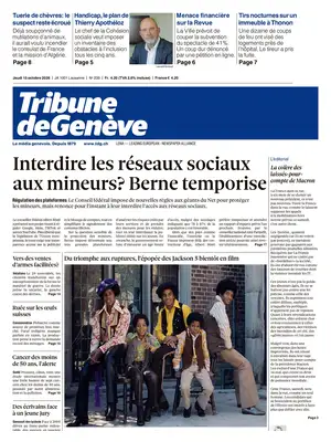 Prima Pagina "Tribune de Genève"