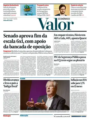 Prima Pagina "Valor Econômico"