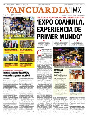 Prima Pagina "Vanguardia"
