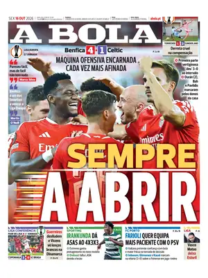 Prima Pagina "A Bola"