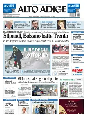 Prima Pagina "Alto Adige"