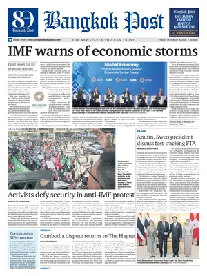 Prima Pagina "Bangkok Post"