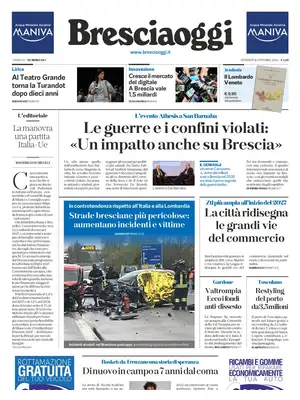 Prima Pagina "Brescia Oggi"